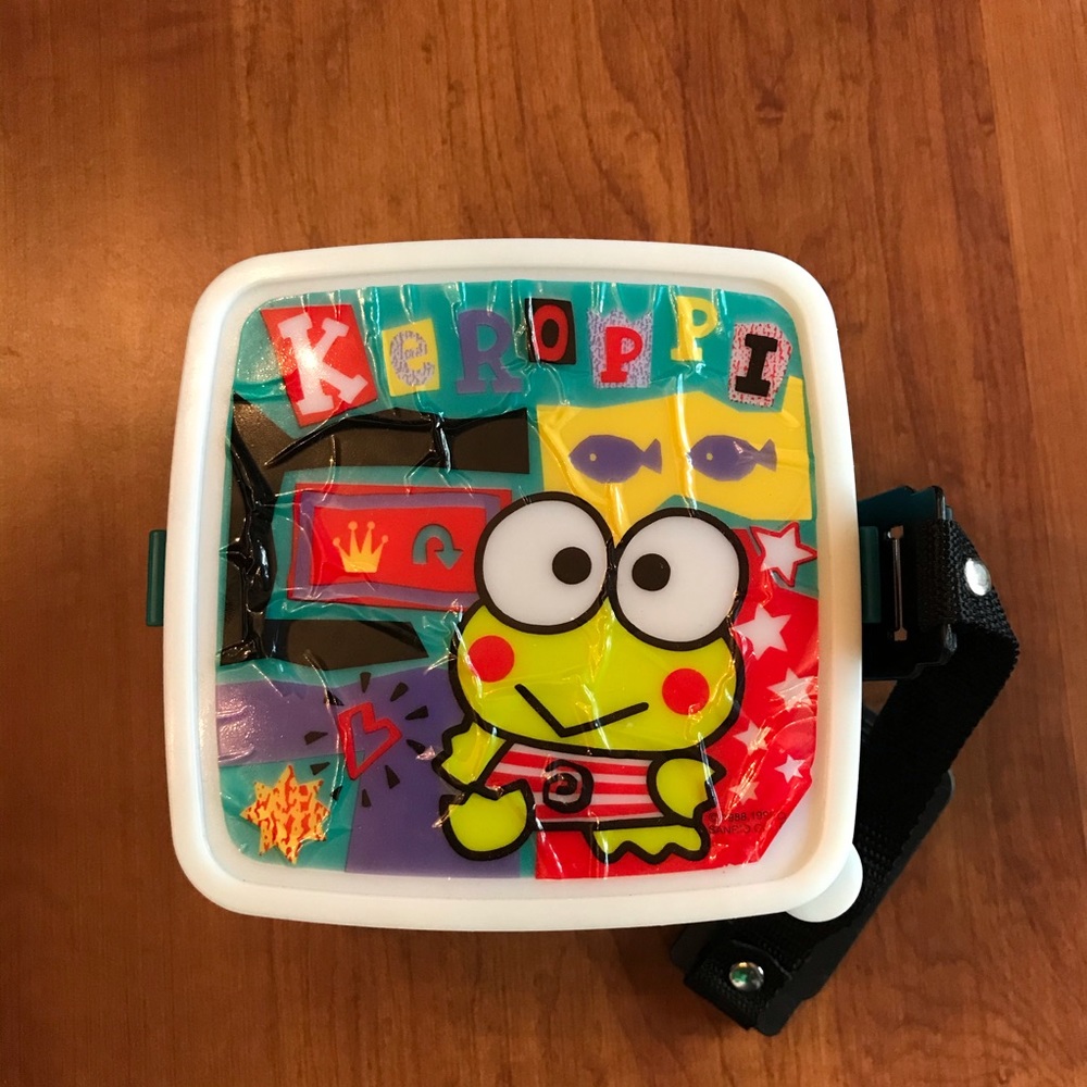 Rare vintage Keroppi stacker sandwich lunch box